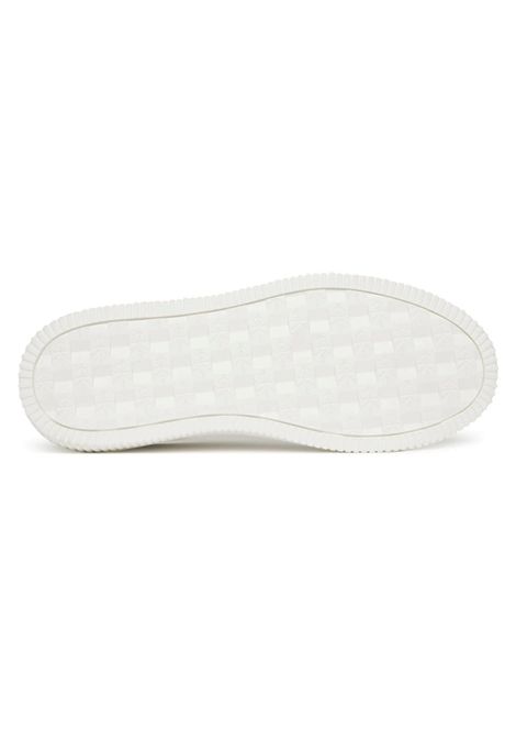 Scarpe Calvin Klein Chunky Cupsole RU Leather Bianco Nero Uomo CALVIN KLEIN | Sneakers | YM0YM01296-01W